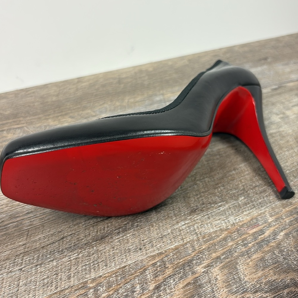 Christian Louboutin Black Classic Kid Folie Pigal EU40 US10 - Picture 9 of 15